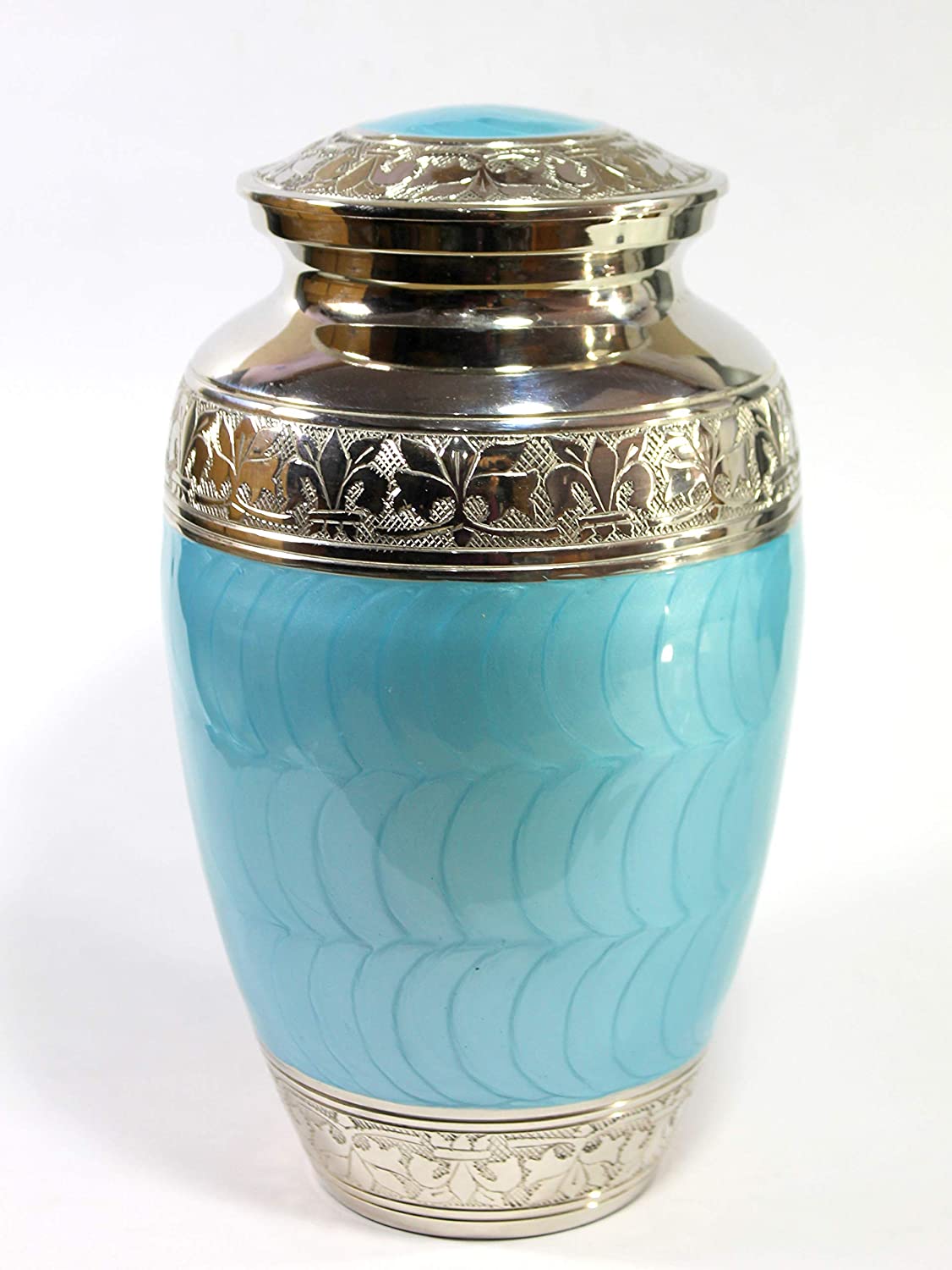 Esplanade Brass Cremation Urn Decorative Urn Memorial Container Jar