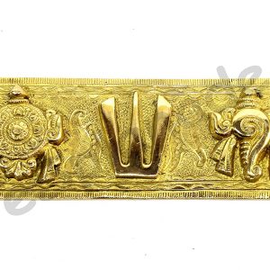 Brass Shankh Chakra Namah