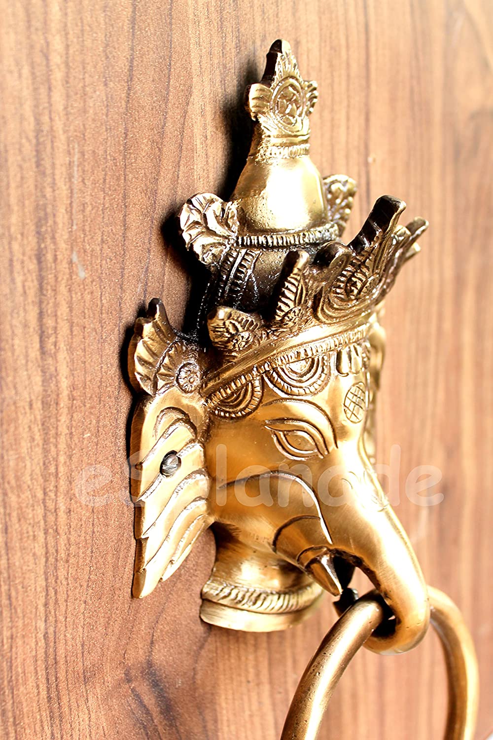 Esplanade 8 Ganesha Brass Door Knocker Made From 100 Brass Home Decor Door Knockers 0996