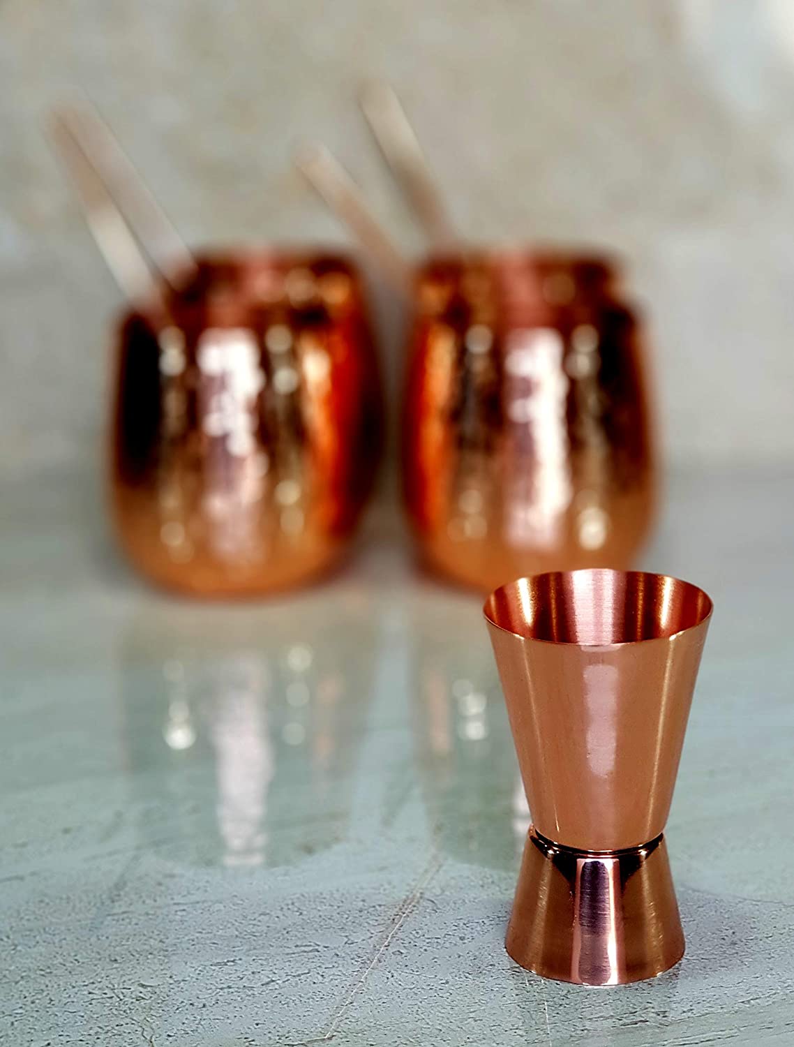 Esplanade Moscow Mule Copper Mugs Set Of 4 100 Handcrafted Food Safe Pure Solid Copper Mugs 7476