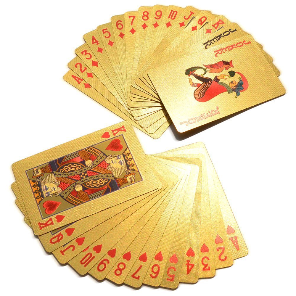 StonKraft Gold Plated Plastic Bridge Playing Cards | Party Games ...