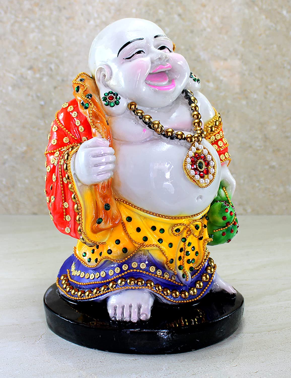 resin laughing buddha statue