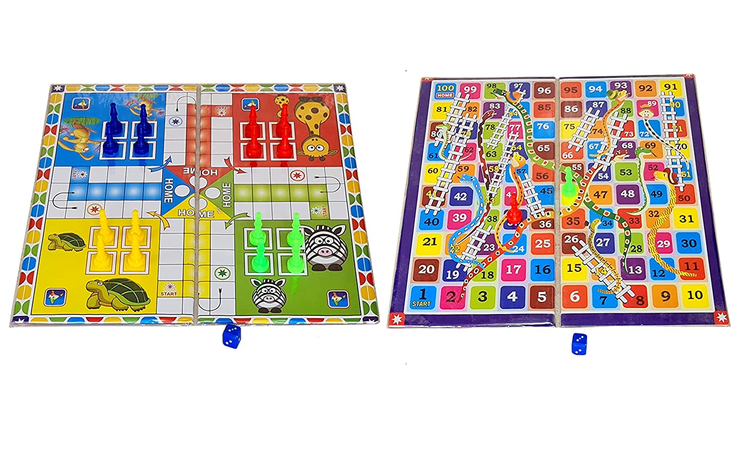 Stonkraft Magnetic Ludo and Snakes 'n' Ladders Board Game Combo with ...