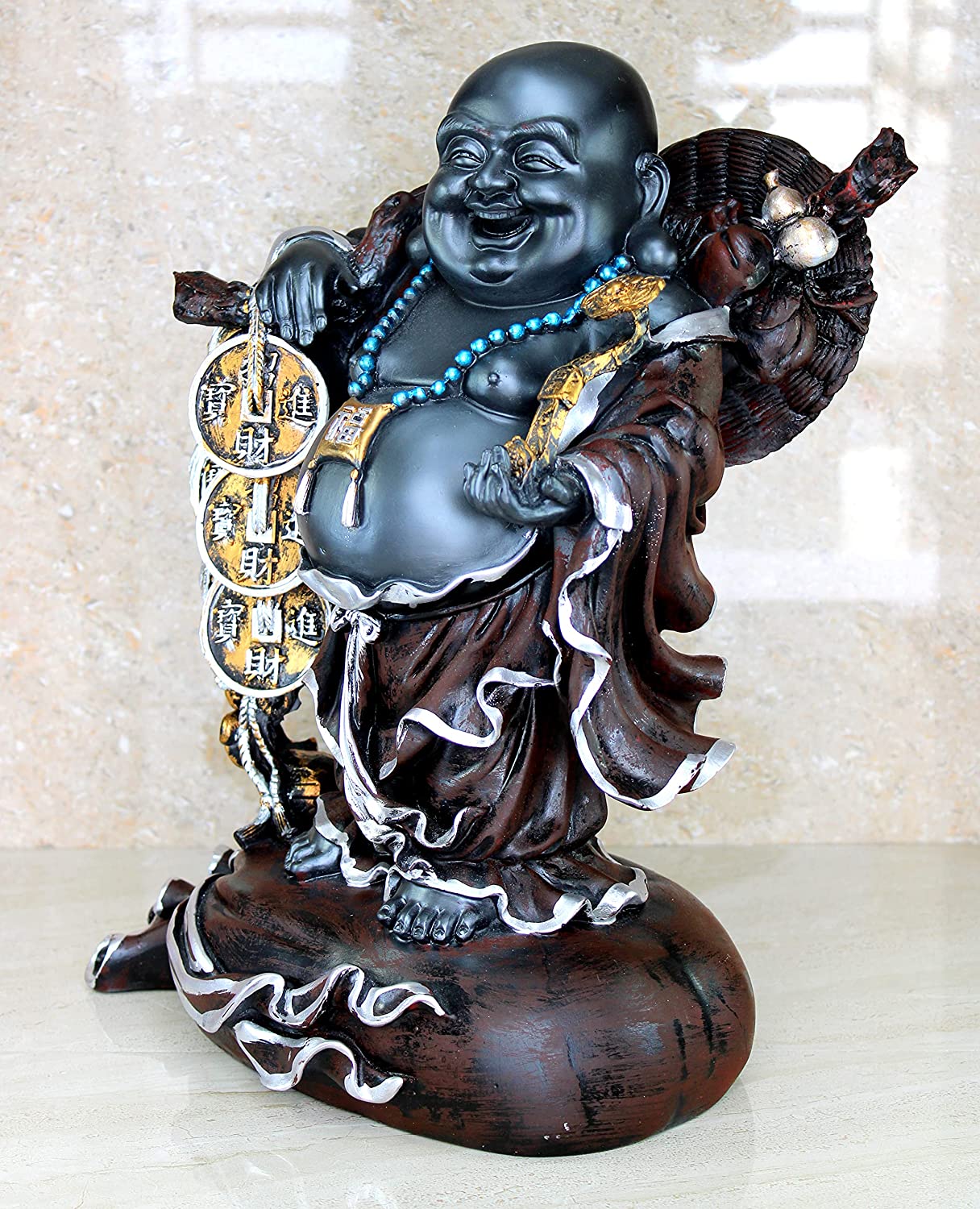 resin laughing buddha statue