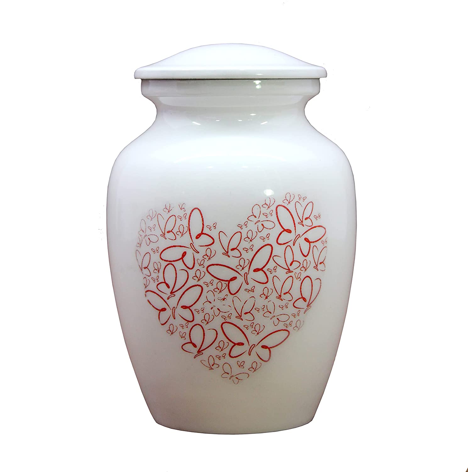 eSplanade Cremation Urn Memorial Container Jar Pot | Metal Urns ...