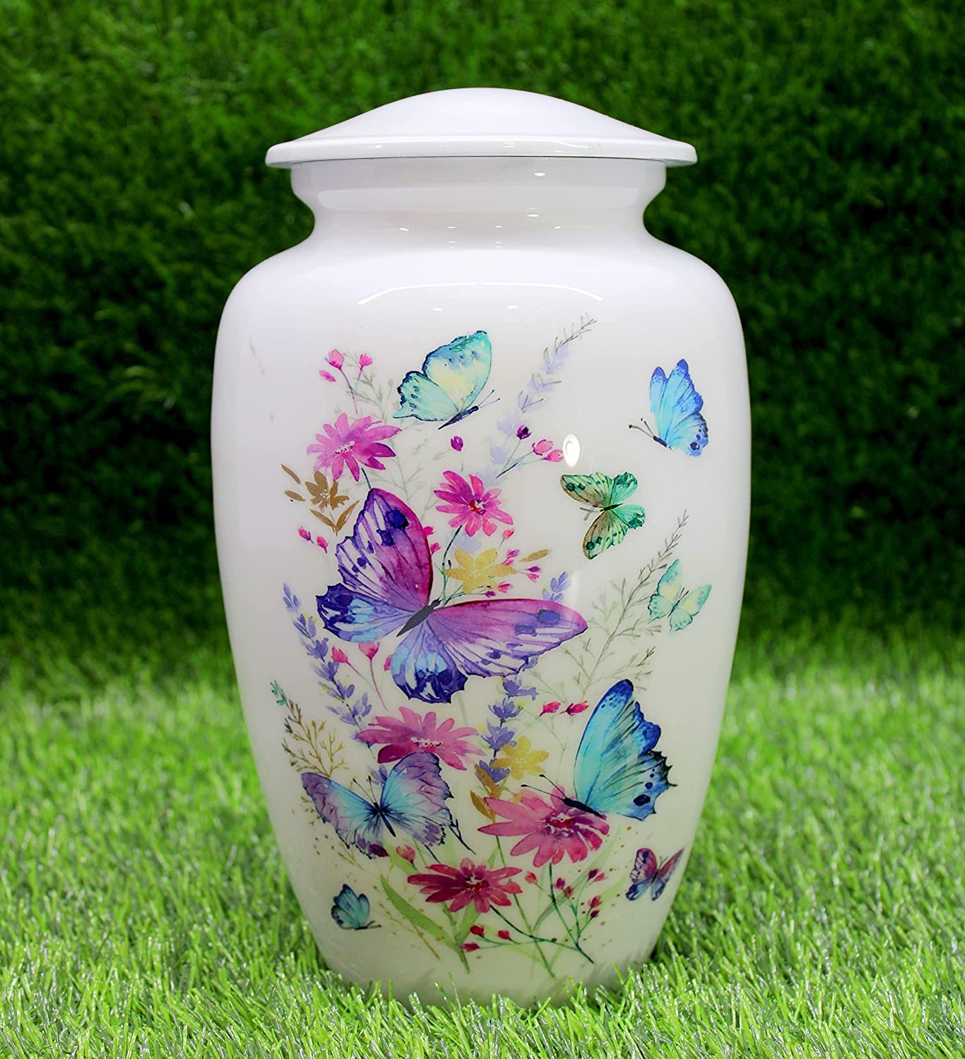 eSplanade Metal Cremation Urn Memorial Container Jar Pot | Metal Urns ...